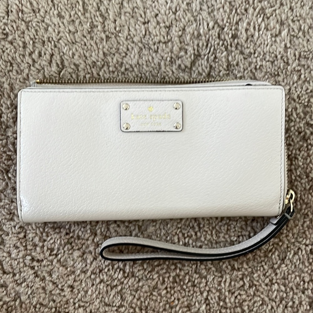 Kate Spade wallet, Good Used Car condition | Cream